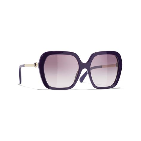 Sunglasses: Square Sunglasses, acetate & metal — Fashion